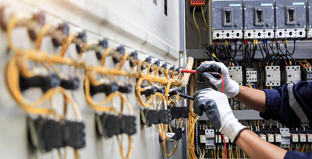 Professional Electrician technician working in County Center, VA
